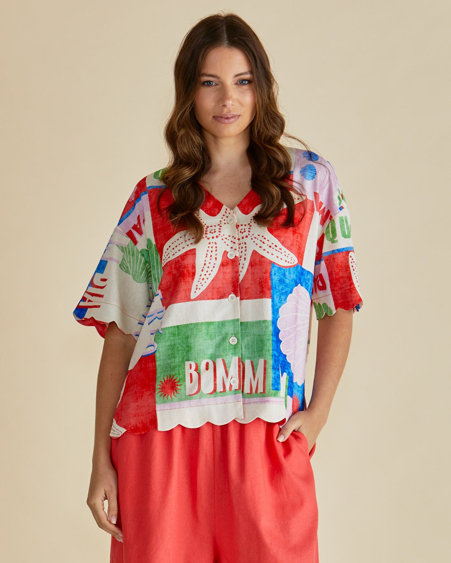 Betty Basics Scarlett Shirt Seashell