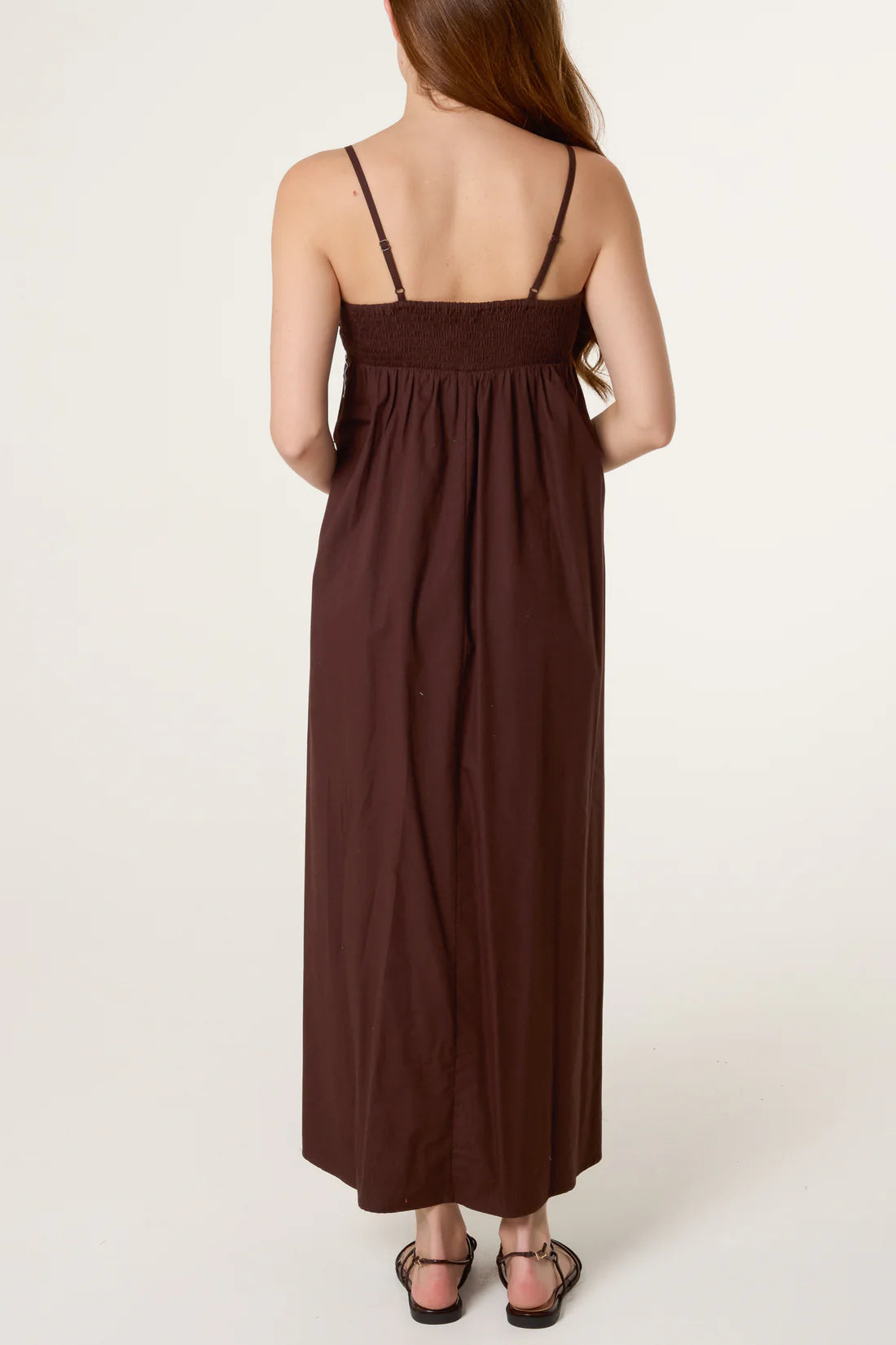 Brown Palm Tree Dress