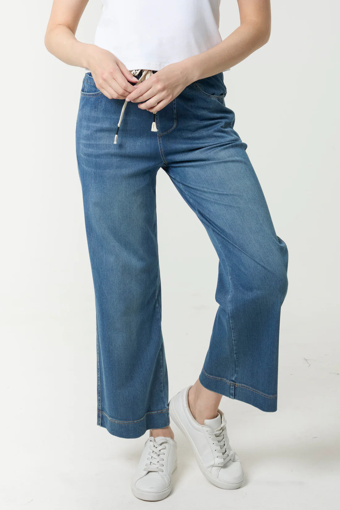 Blue Elasticated Waist Jean