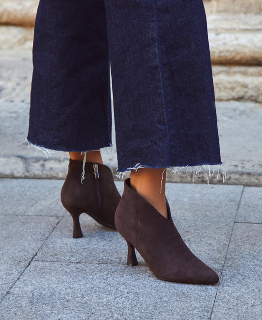 Brown Suede Shoe Boot