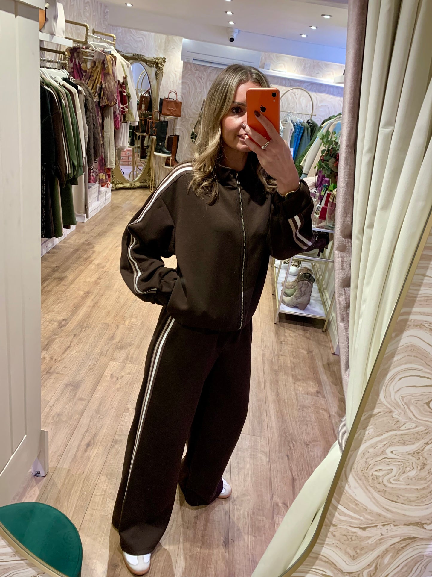Chocolate Stripe Tracksuit