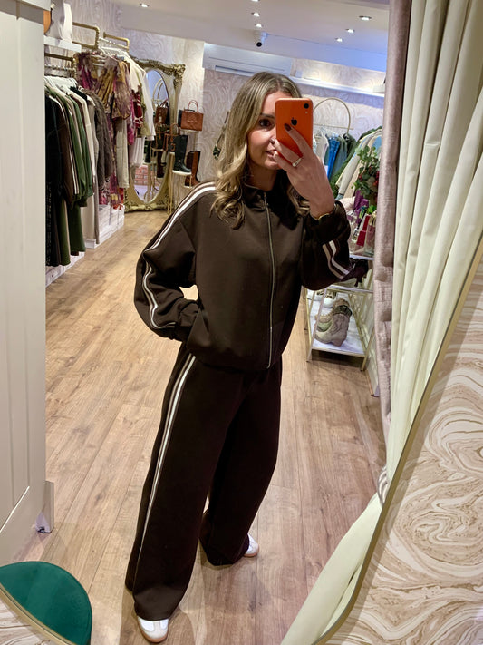 Chocolate Stripe Tracksuit