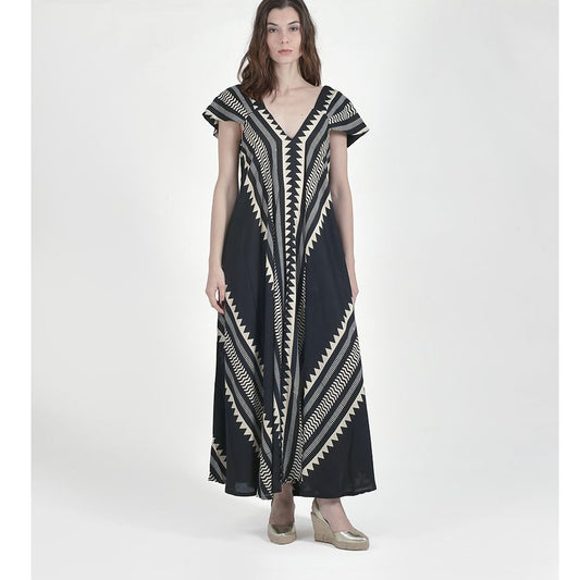 Ble Resort Black Geo Dress
