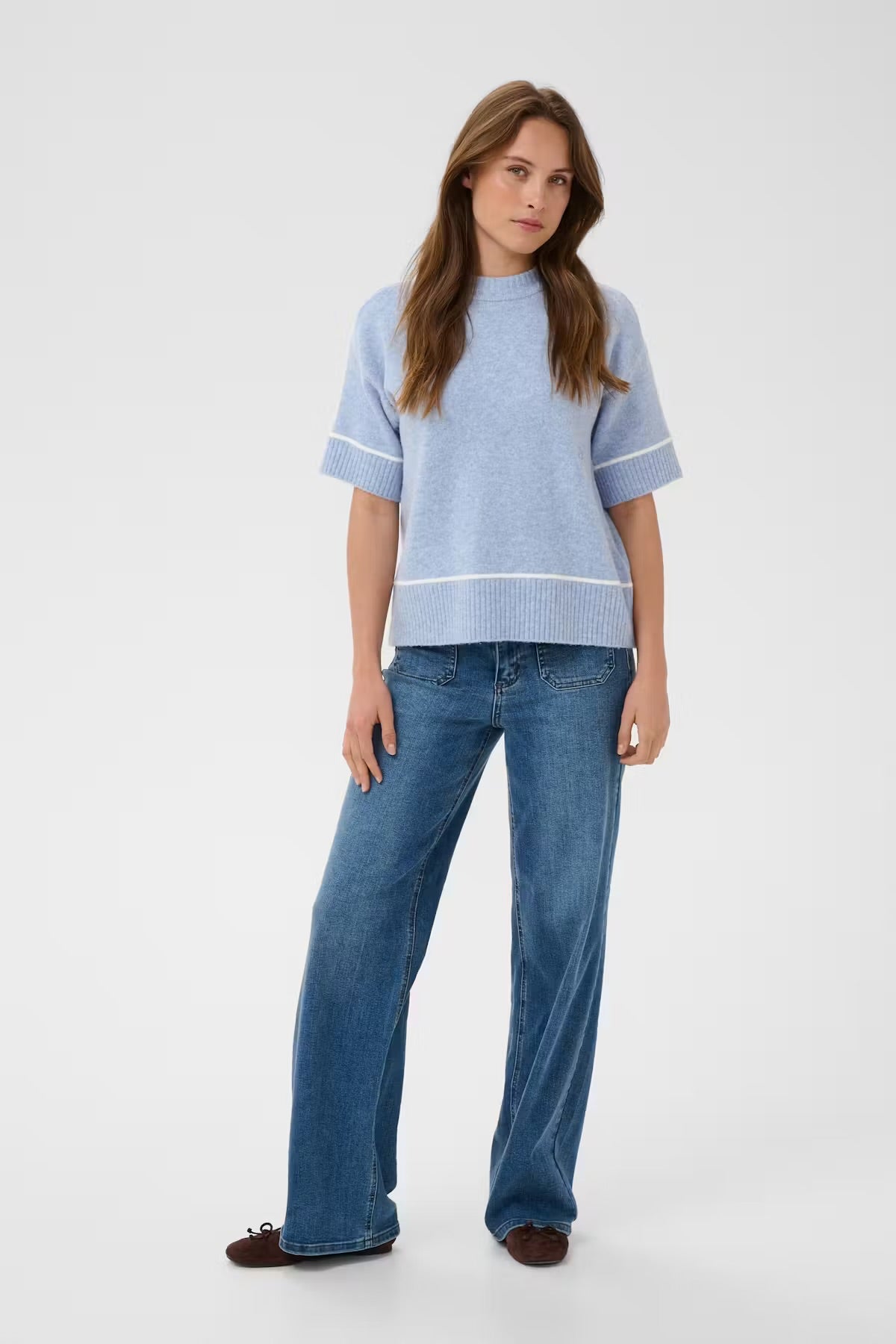 Kaffe Kajinie Pullover Blue Fog
