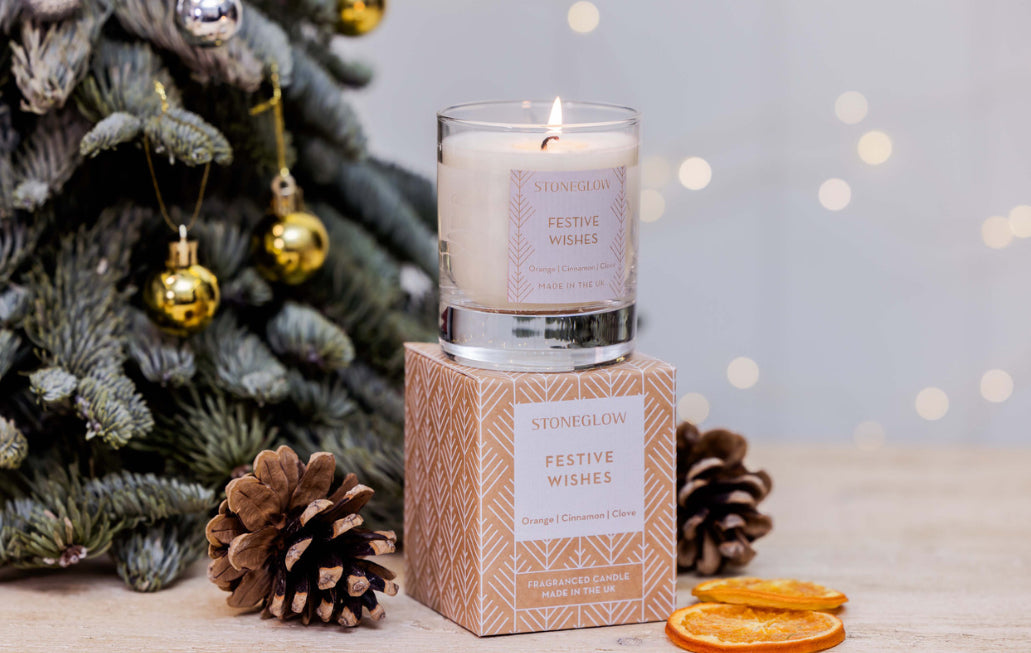 Stoneglow Festive Wishes Candle