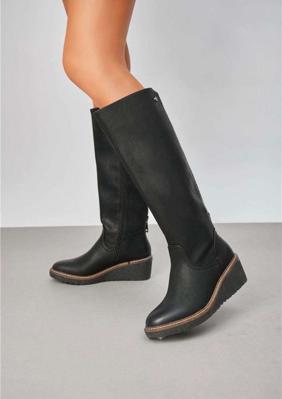 Knee High Wedge Boot