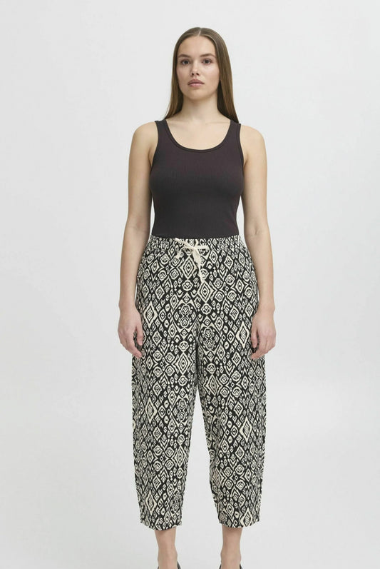 Ichi Ihlinno Black Diamond Trousers