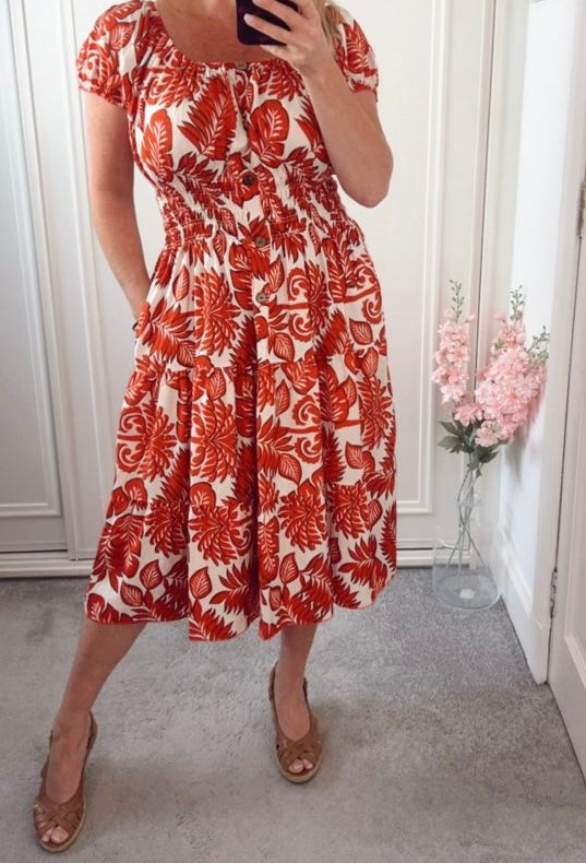 Orange Annie Dress