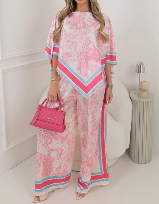 Pink Tropical Co-Ord