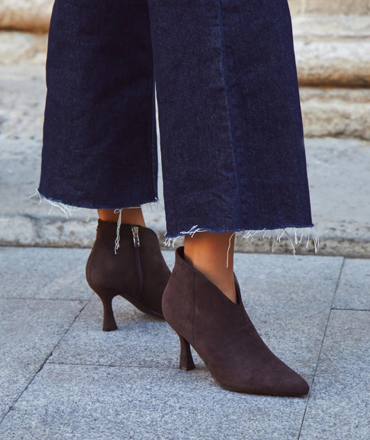 Chocolate Suede Shoe Boot