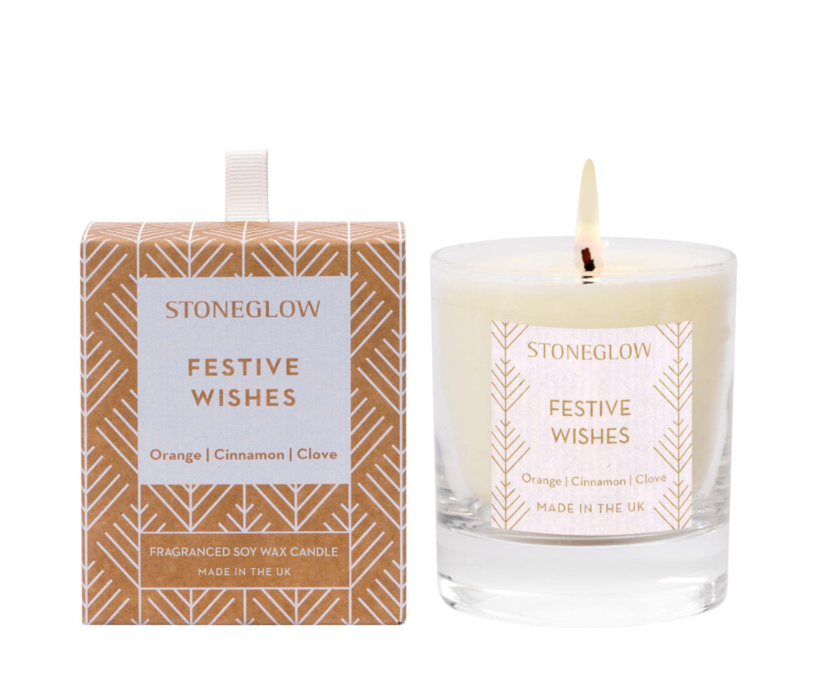 Stoneglow Festive Wishes Candle