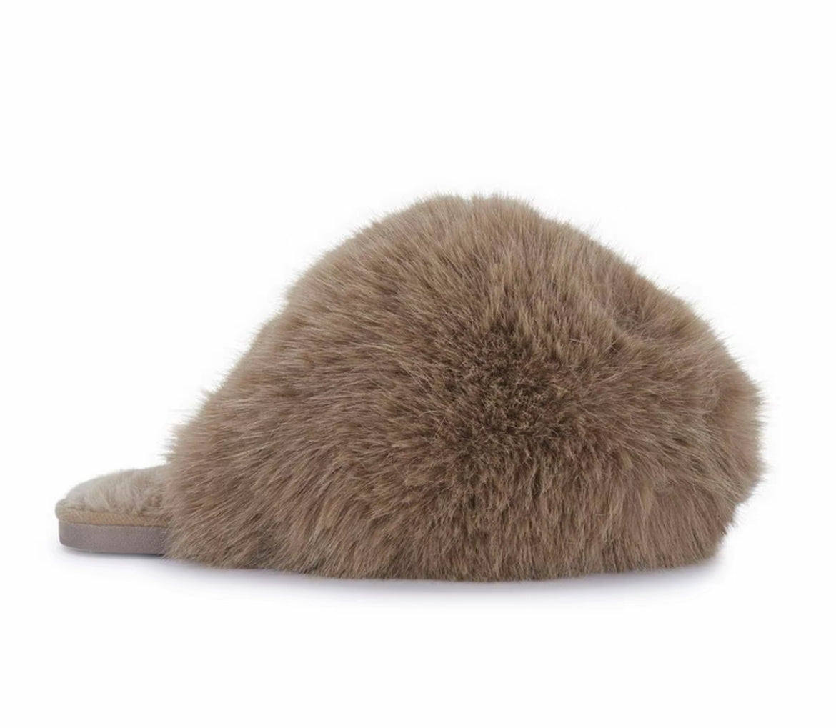 Fluffy slippers