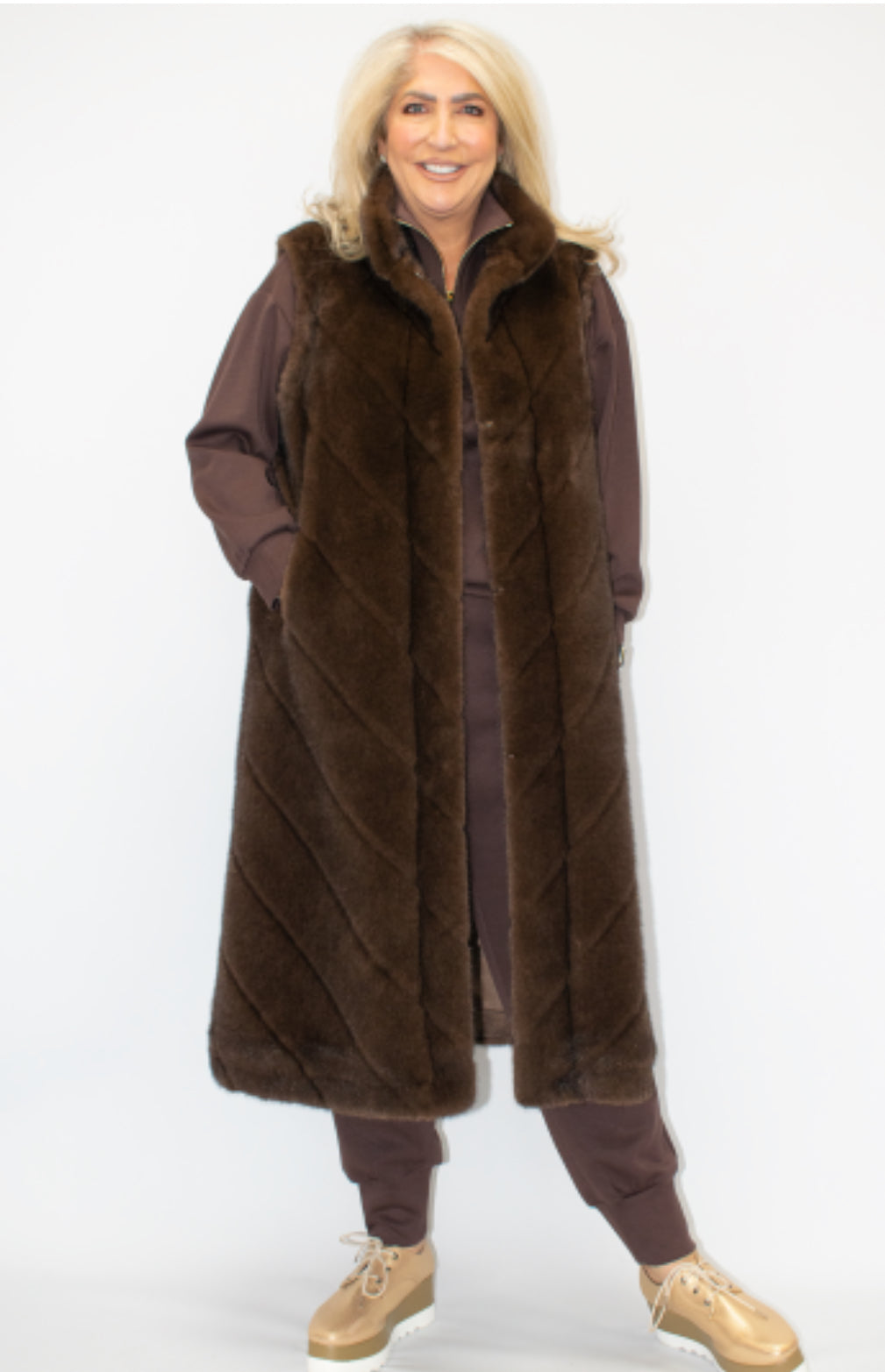 Malissa J Brown Long Gilet