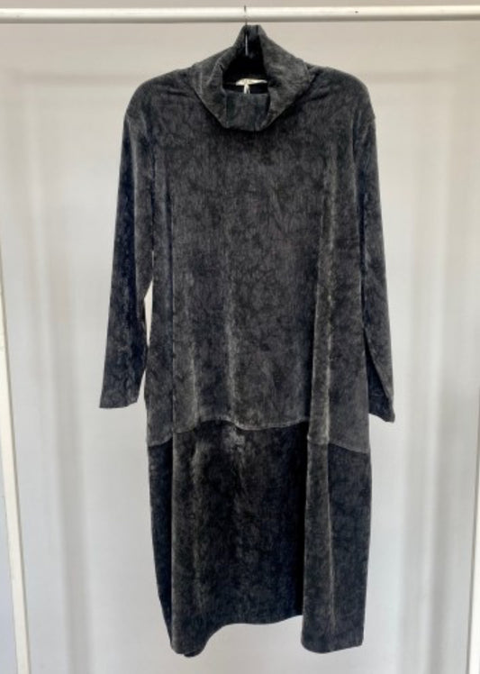 Malissa J Grey Velvet Feel Dress