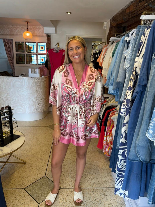 Lula Pink Playsuit