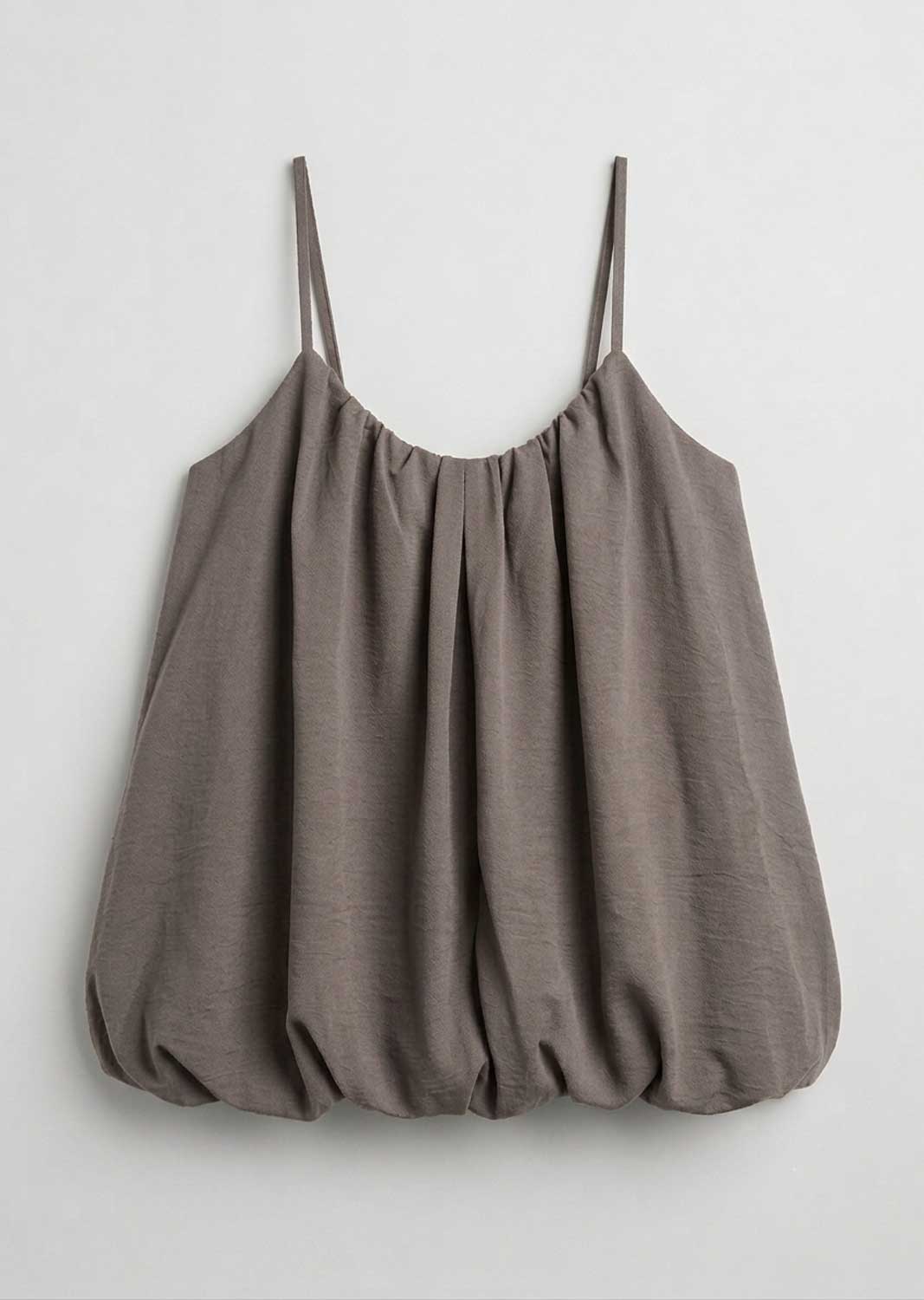 Taupe Bubble Top