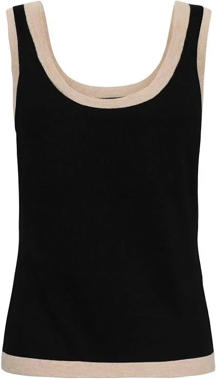 Kaffe Kalizza Contrast Knit Top