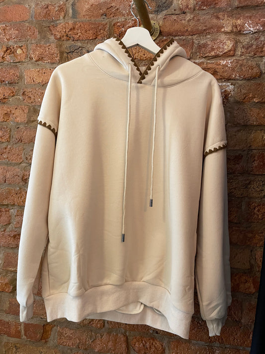 Stone Stitch Detail Hoodie