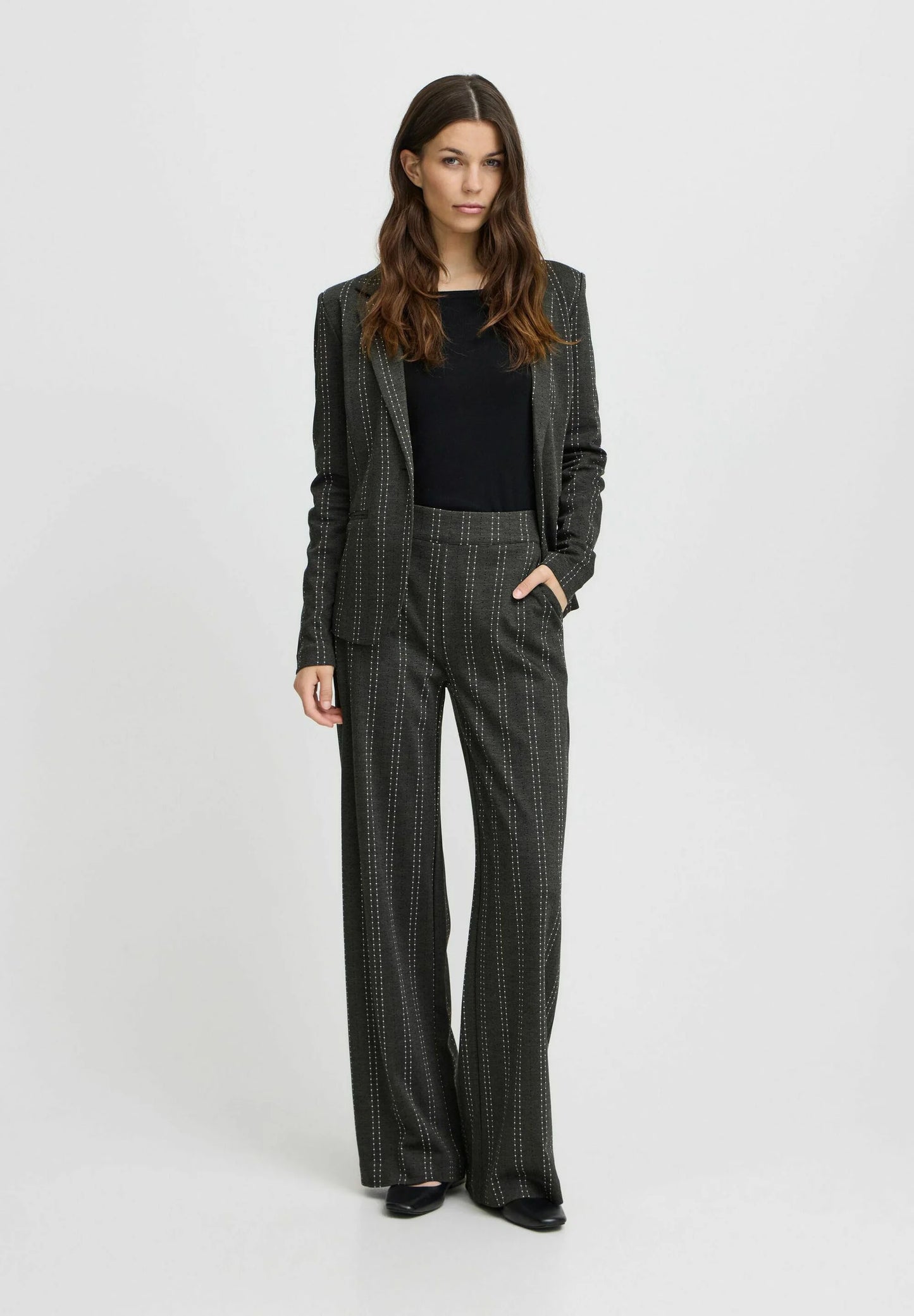 Ichi Ihruti Wide Leg Trousers