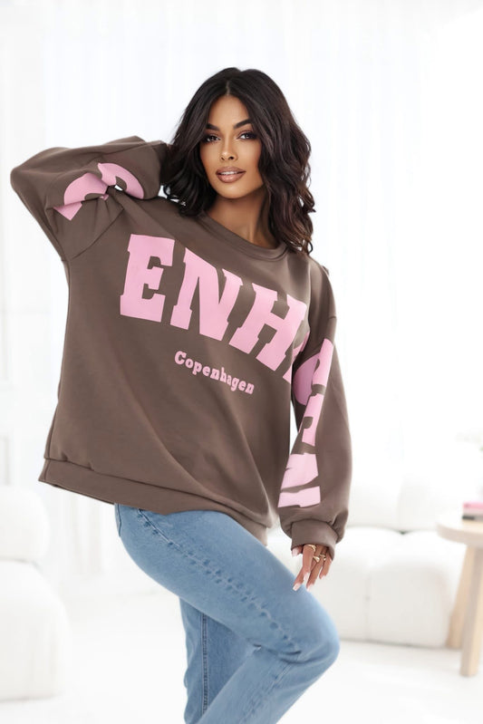 Brown & Pink Copenhagen Sweatshirt