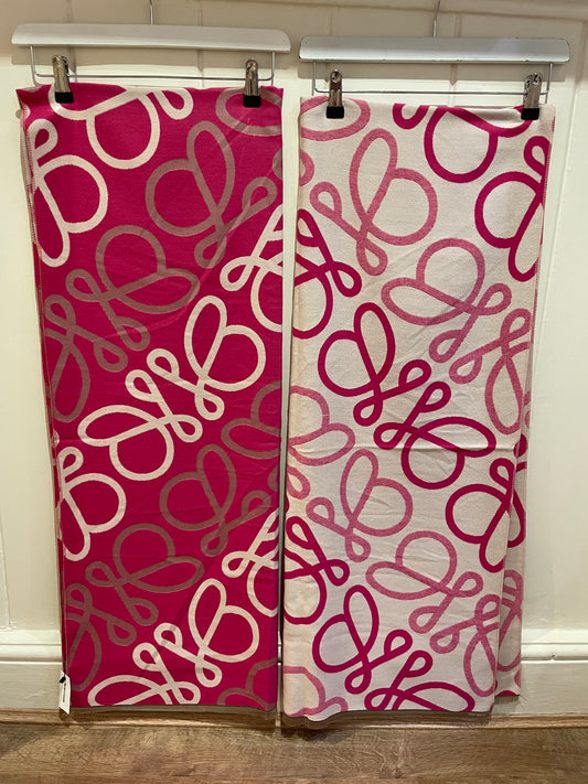 Malissa J Pink Swirl Scarf