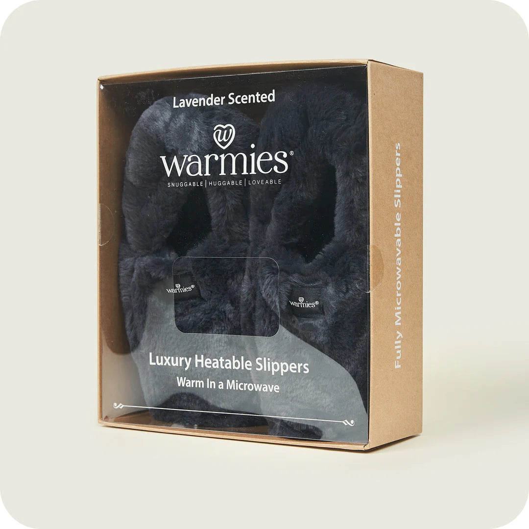 Warmies Luxury Charcoal Slippers