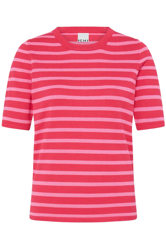 Ichi Ihluls Azalea Pink Stripe Jumper