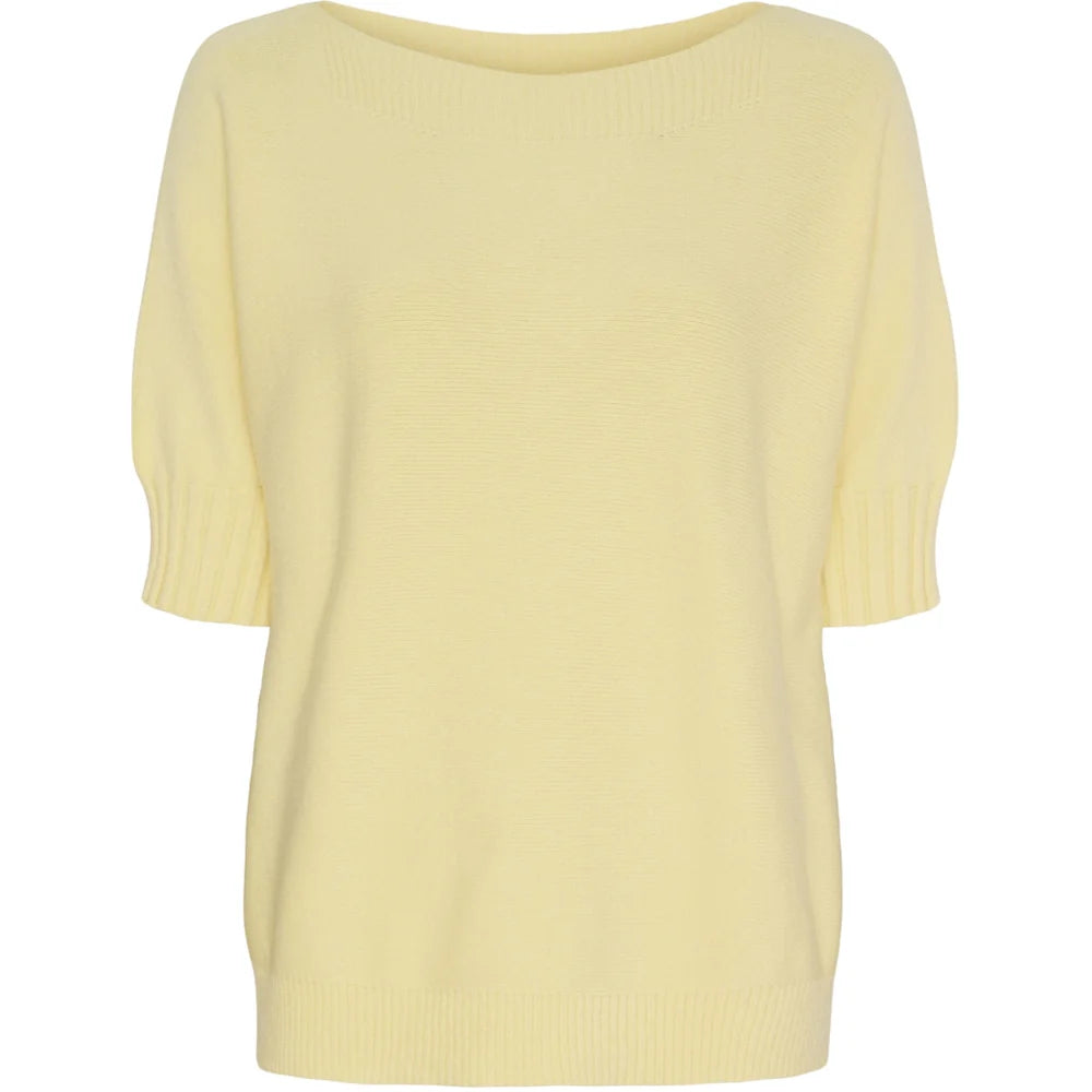 Lemon Cropped Sleeve Jumper
