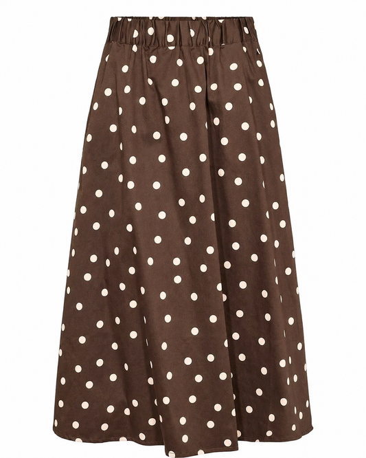 Brown Polka Dot Skirt