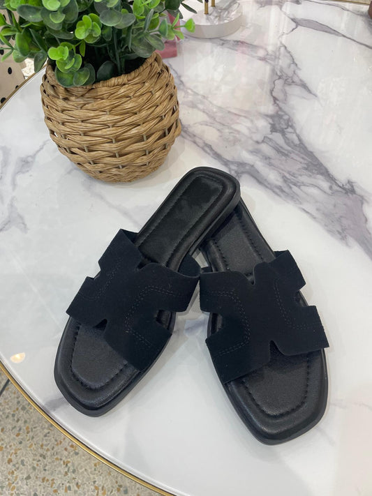 Black H Sandal