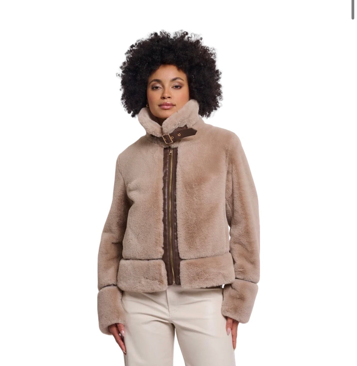 Rino & Pelle Lambra Oat Fur Jacket