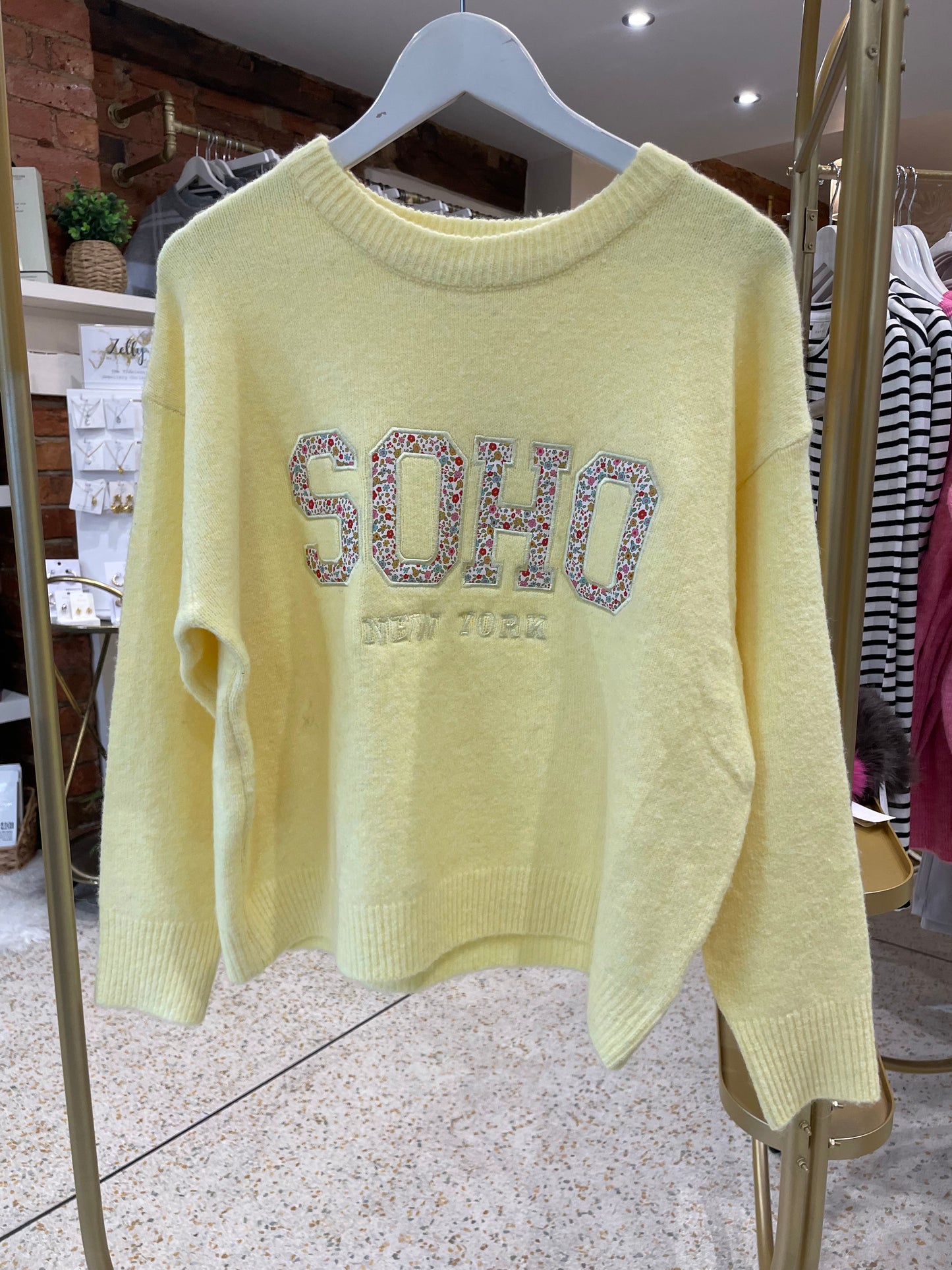 Soho New York Yellow Jumper