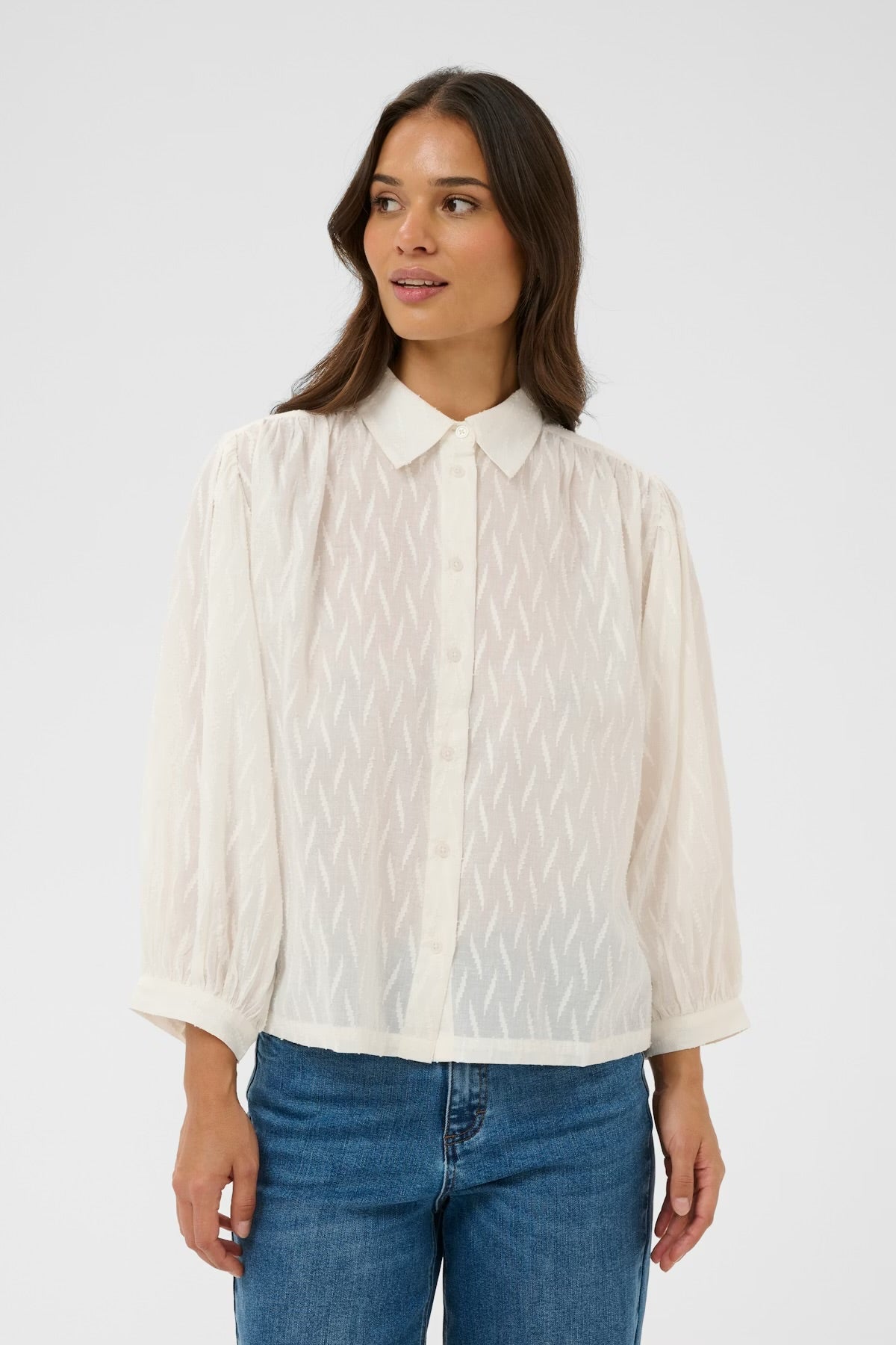 Kaffe Kagbriela Shirt Chalk