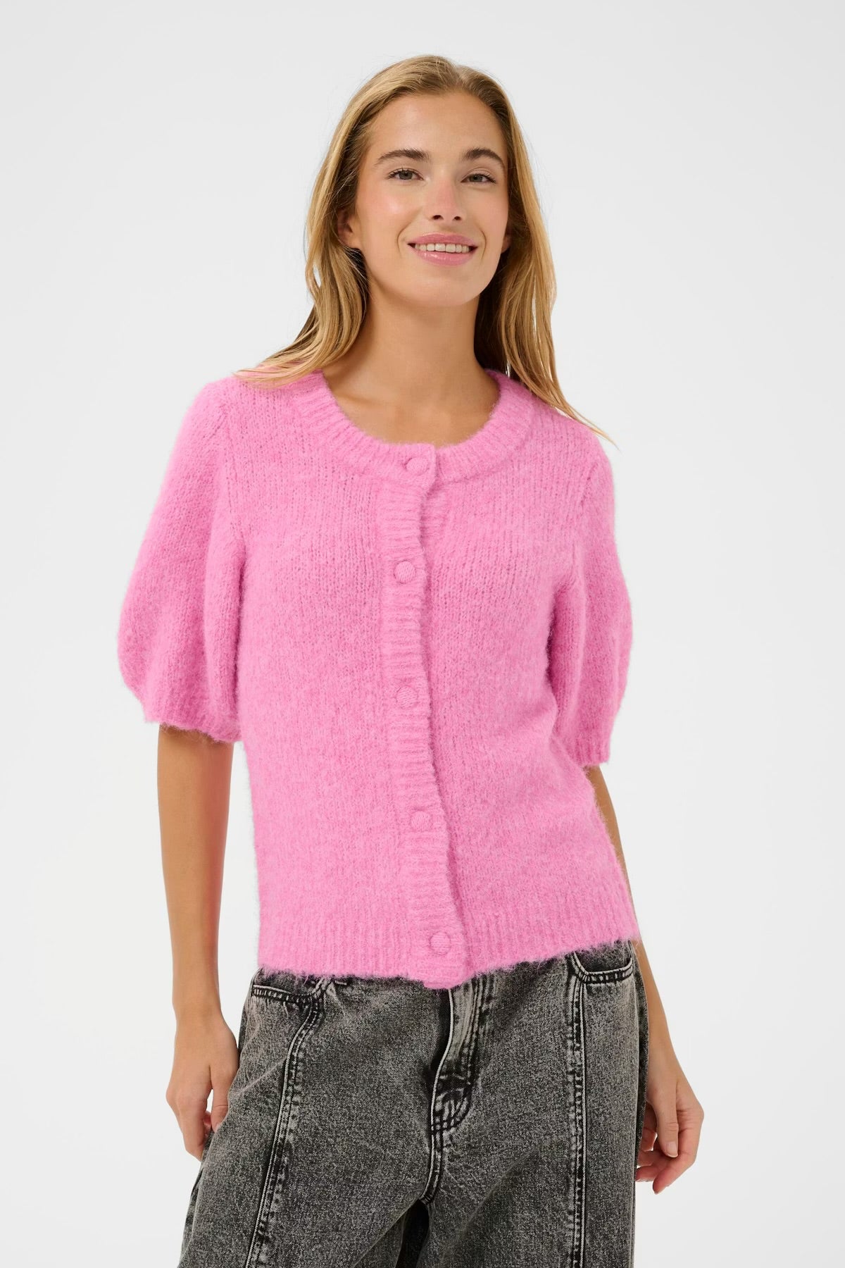 Kaffe Kaemelie Cardigan Pink
