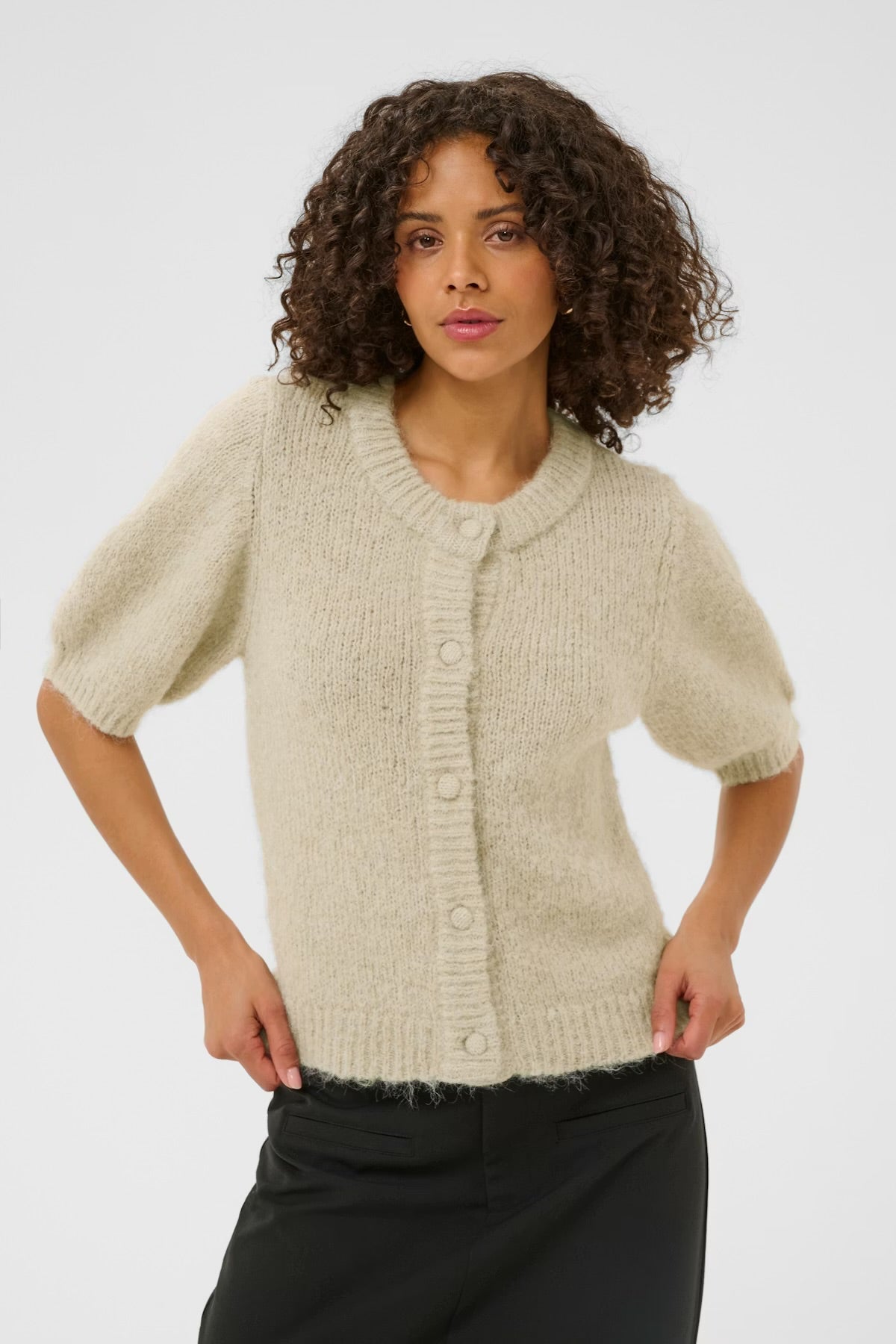 Kaffe Kaemelie Cardigan Feather Grey