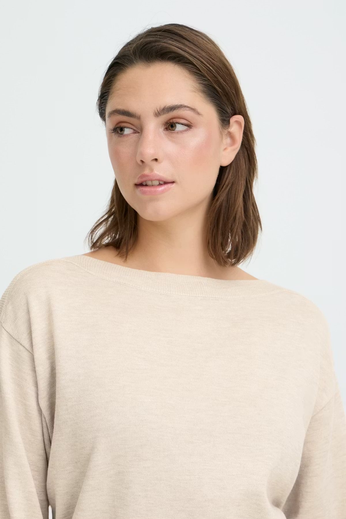 Ichi Ihluls Boat Neck Oatmeal
